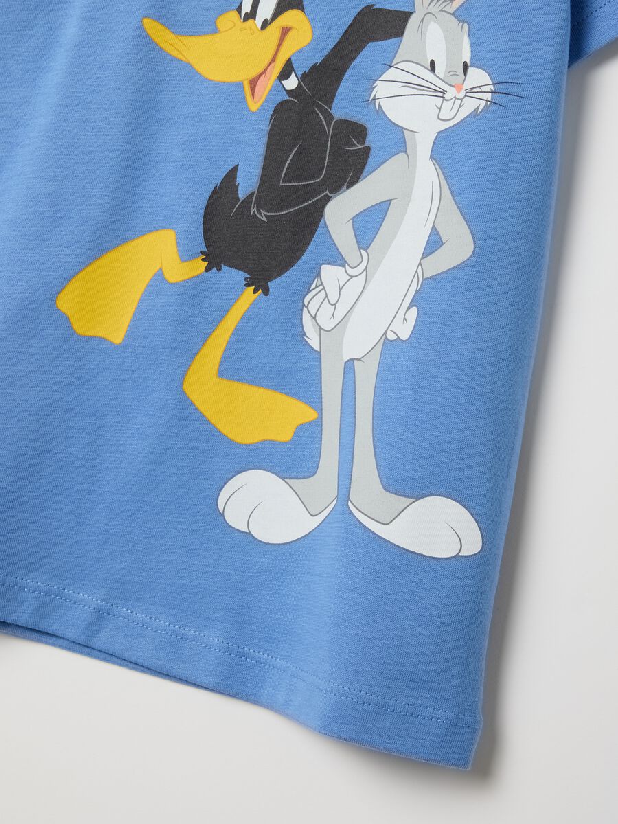 Blue Looney Tunes short pyjamas in cotton_3