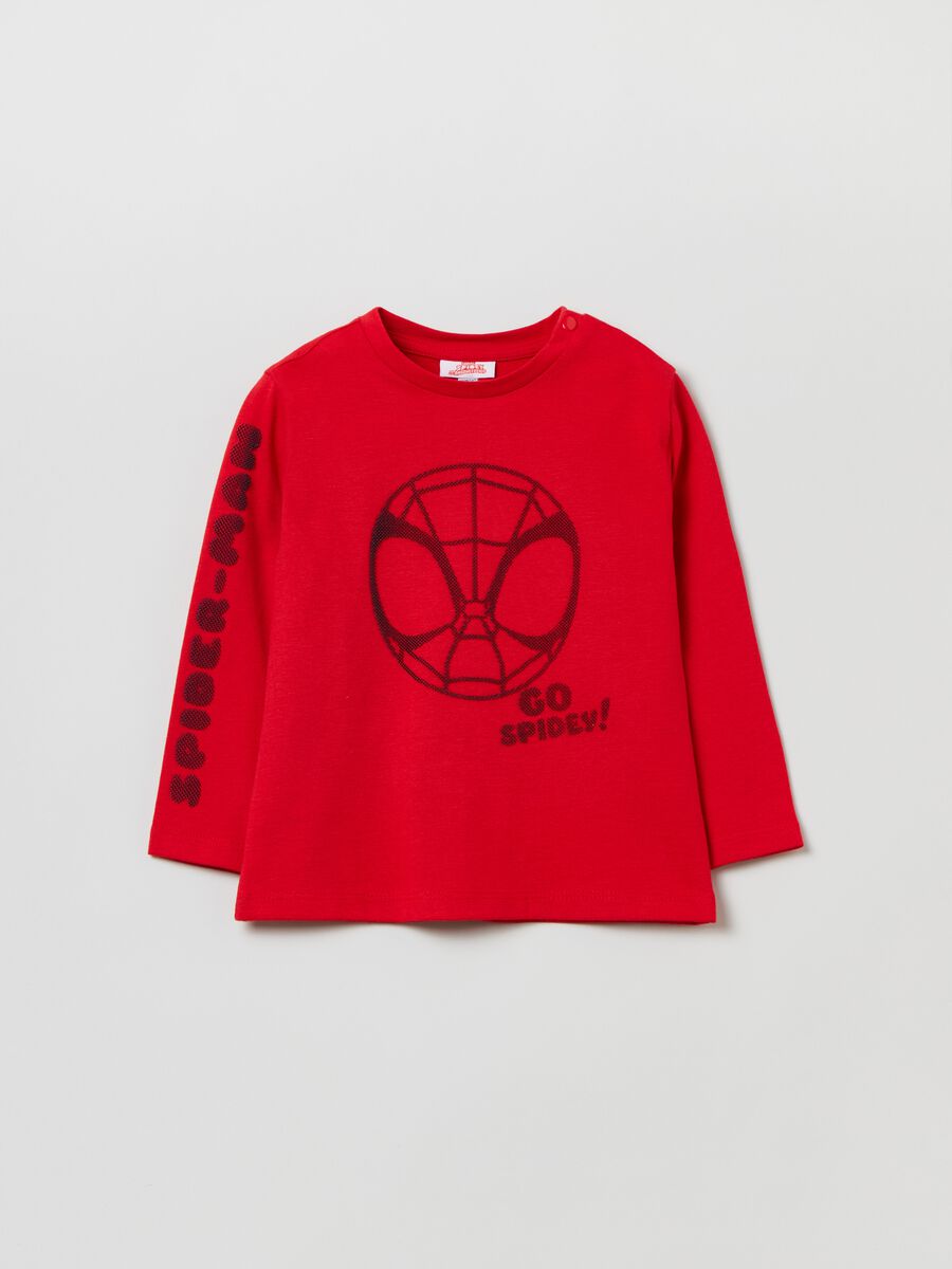 T-shirt maniche lunghe stampa Spider-Man_0