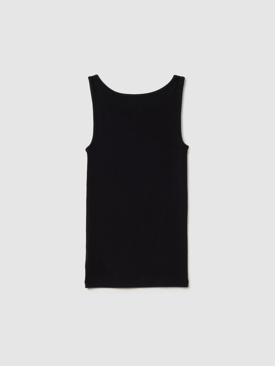 Stretch modal and cotton tank top_3
