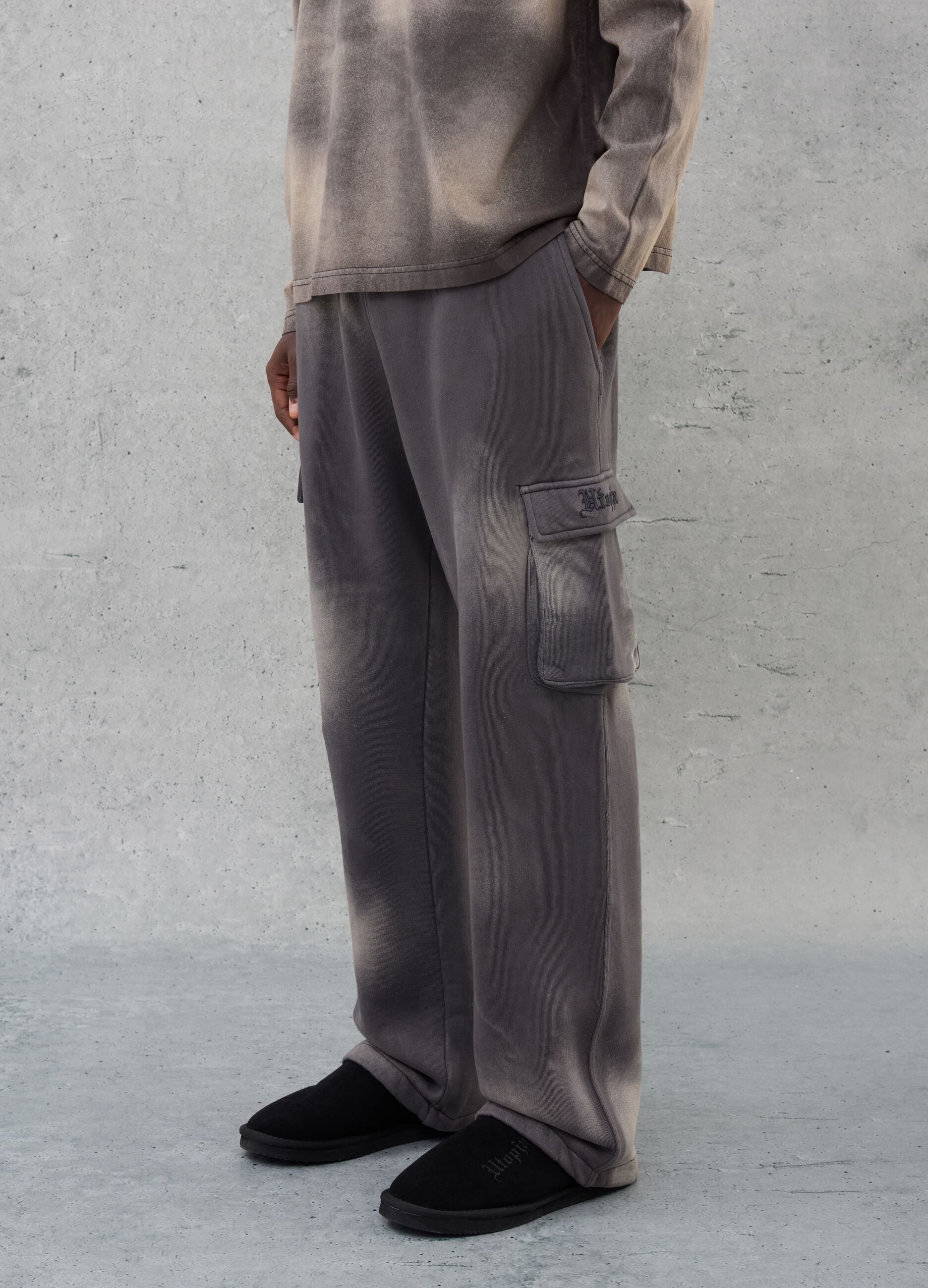 Cargo Sweatpants Vintage Grey & Sand dye