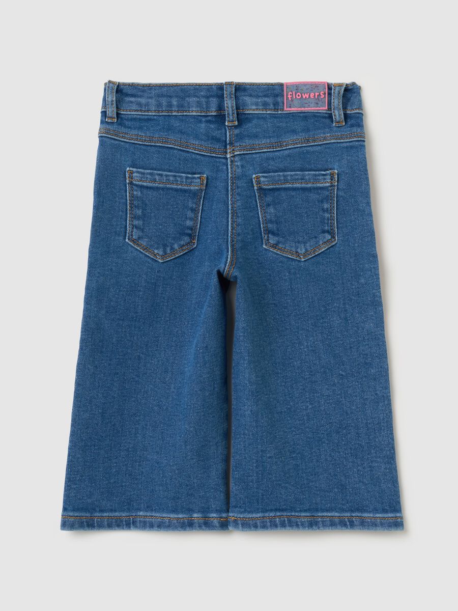 Wide-leg jeans with flowers embroidery_1