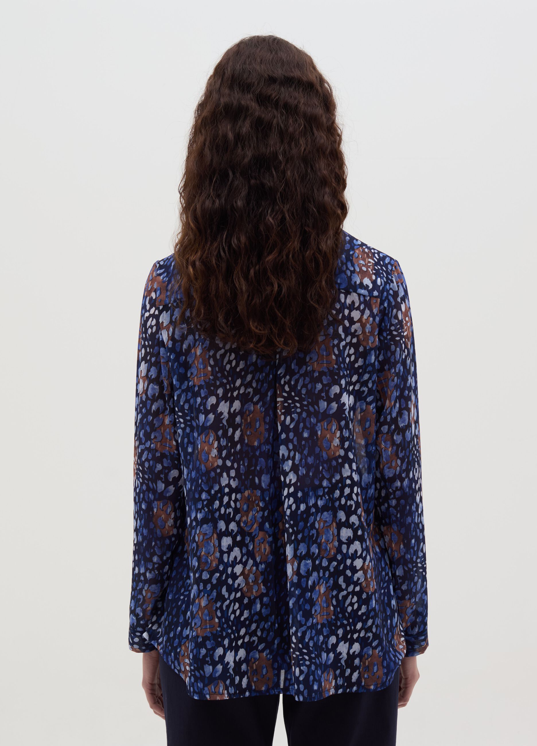 Camicia con stampa fantasia