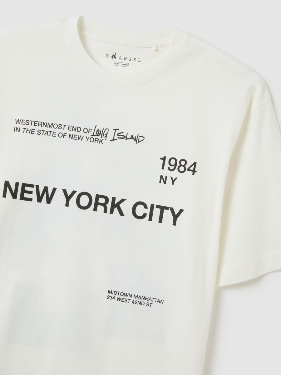 T-shirt in puro cotone bianca regular fit_1