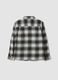 Brown checked pure cotton shirt_5