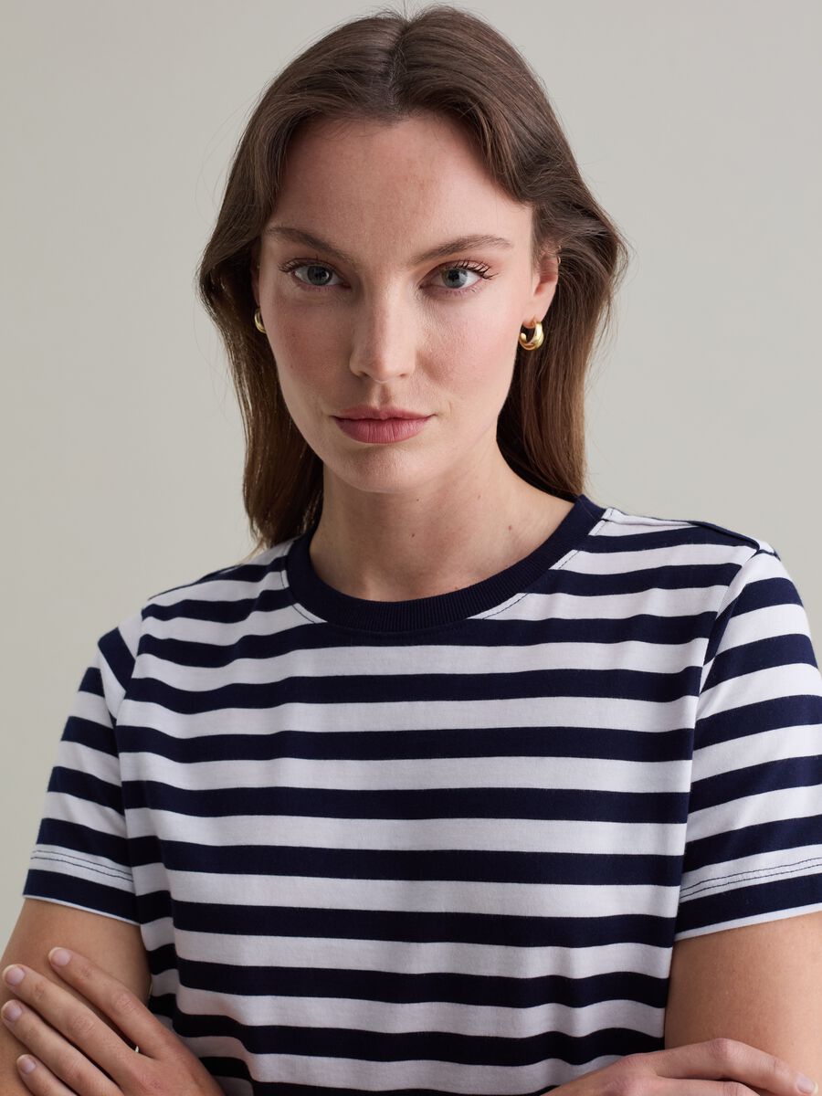 T-shirt in cotone Supima a righe_3