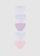 Multipack of comfortable multicolor pure cotton panties for girls_0