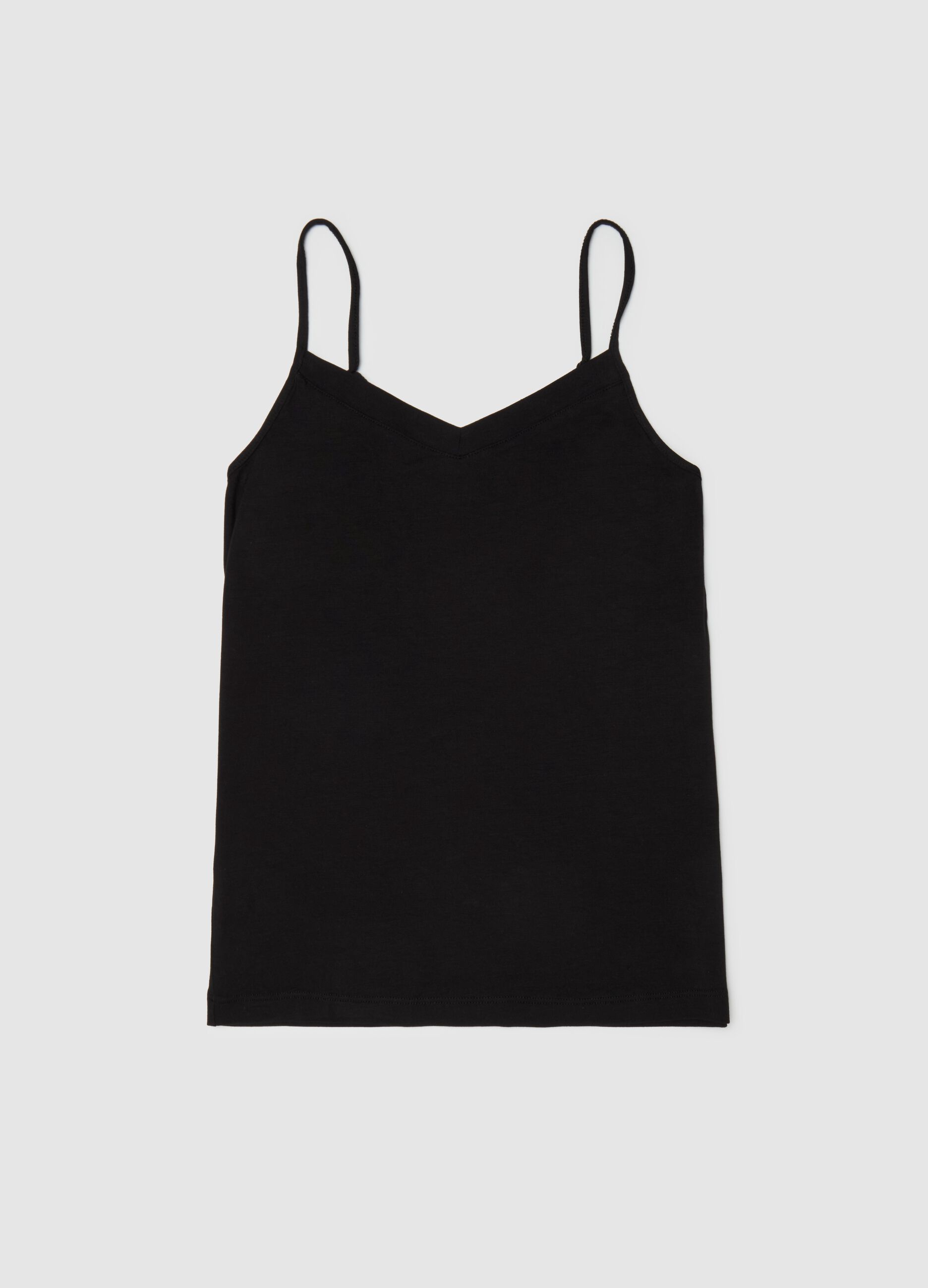 Vest with V neck