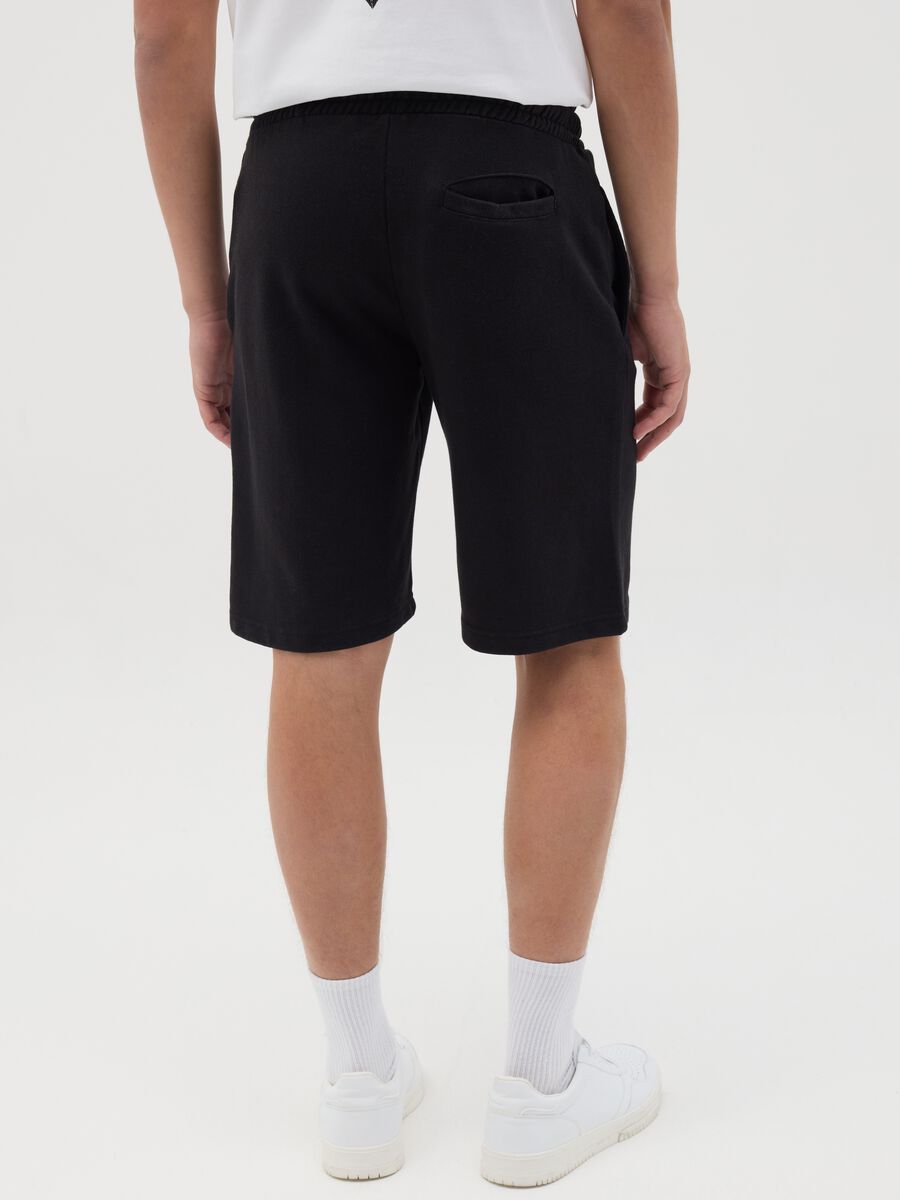 Black NFL Sports Shorts with Logo_3
