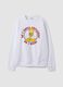White 100% cotton sweatshirt with Simpsons print_4