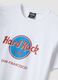 White pure cotton regular-fit T-shirt with Hard Rock Cafe print_5