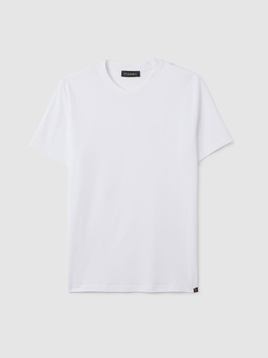 White pure cotton T-shirt_0