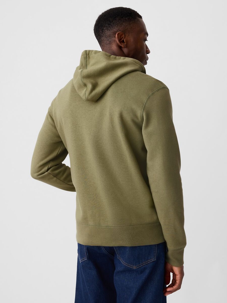 Full-zip con cappuccio e ricamo logo_2