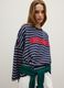 Multicolour Cotton Oversized T-shirt_0