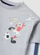 Grey pure cotton long-sleeve Looney Tunes print T-shirt for boys_2