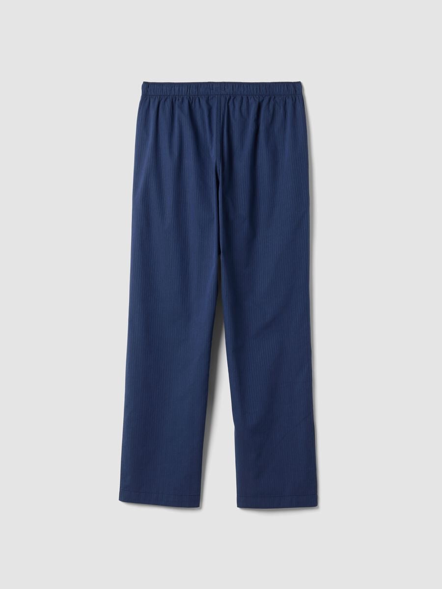 Blue organic cotton pyjama trousers_2