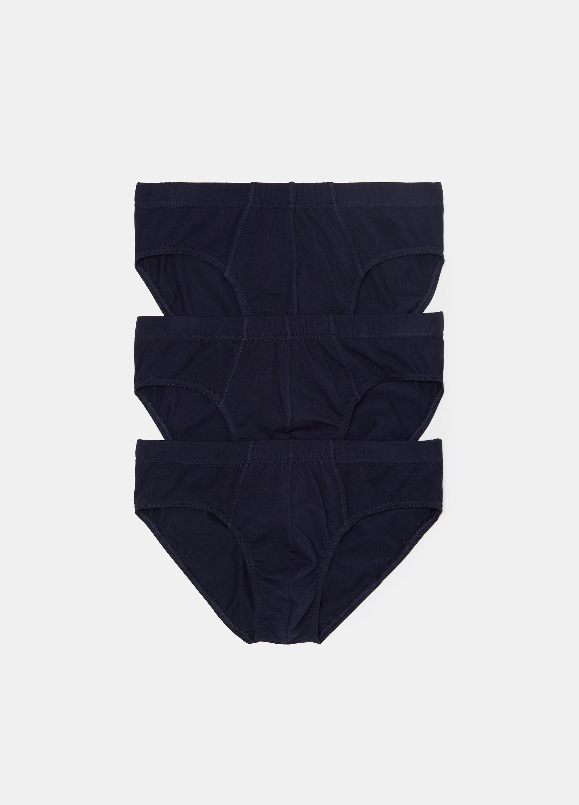Tripack slip in cotone bio stretch