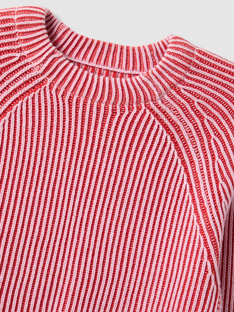 Pure Cotton Stripe Multicolour Regular Fit Pullover_5