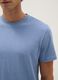 Pure cotton blue regular fit t-shirt_3