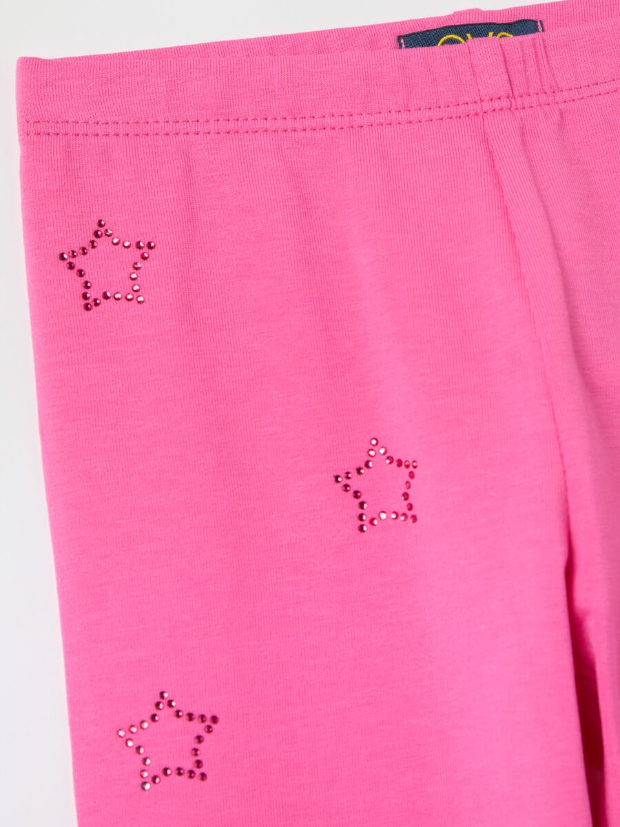 Leggings with diamanté stars application_2