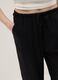 Black viscose and linen blend joggers &ndash; relaxed fit_3