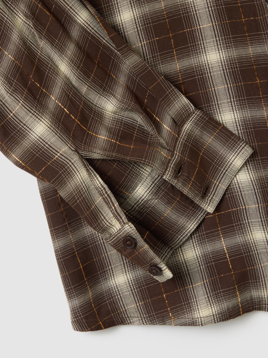 Camicia a quadri multicolor regular fit_5