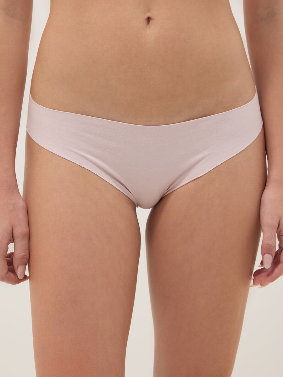 Slip in cotone elasticizzato rosa regular fit_1