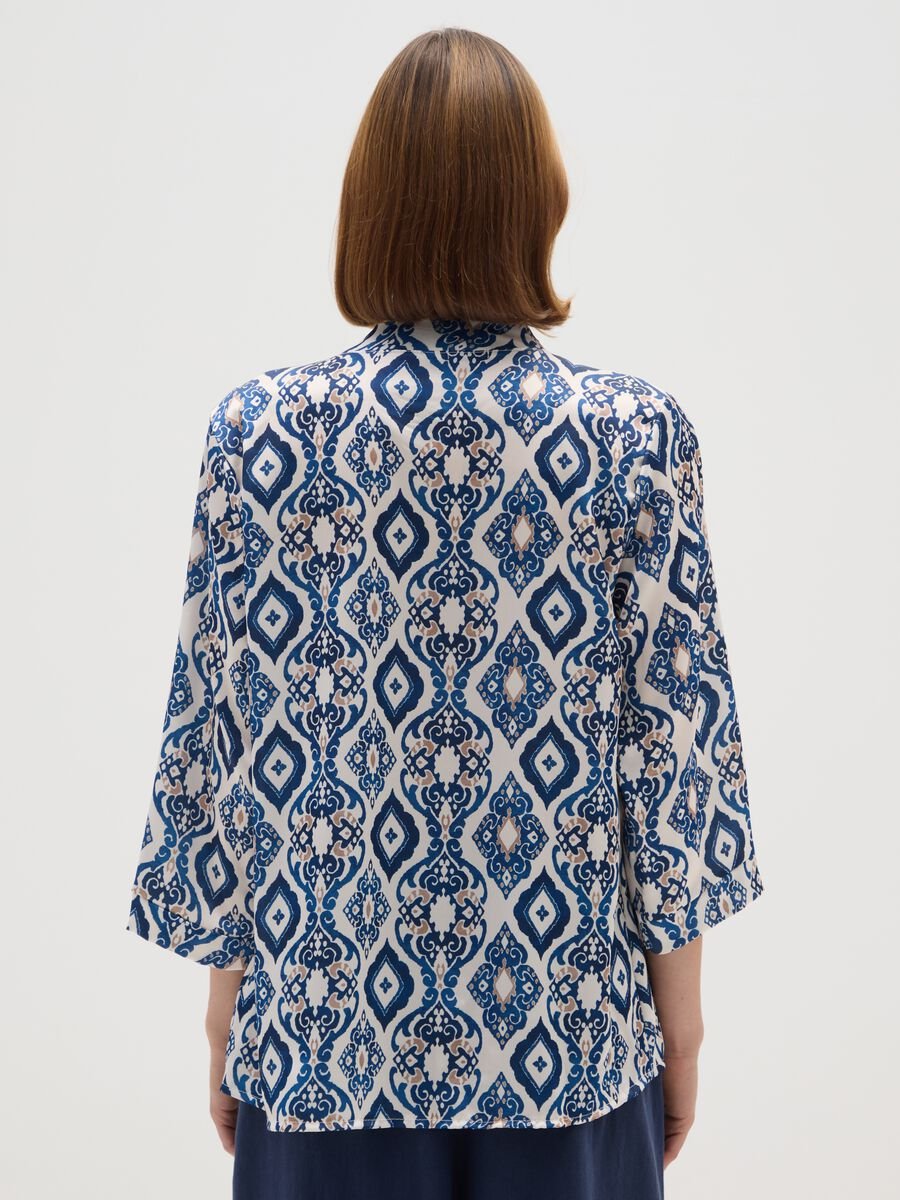 Multicolour regular fit blouse with pattern_2