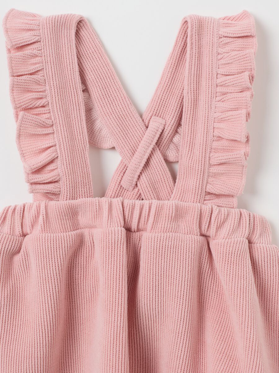 Multicoloured Velvet Dress for Girls_3