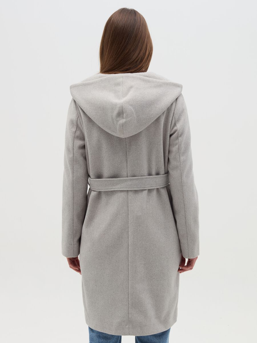 Coat in soft fabric with hood_2