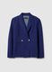 Blue Cotton Stretch Regular Fit Blazer_4
