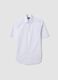 White regular-fit short-sleeve shirt with classic collar_4