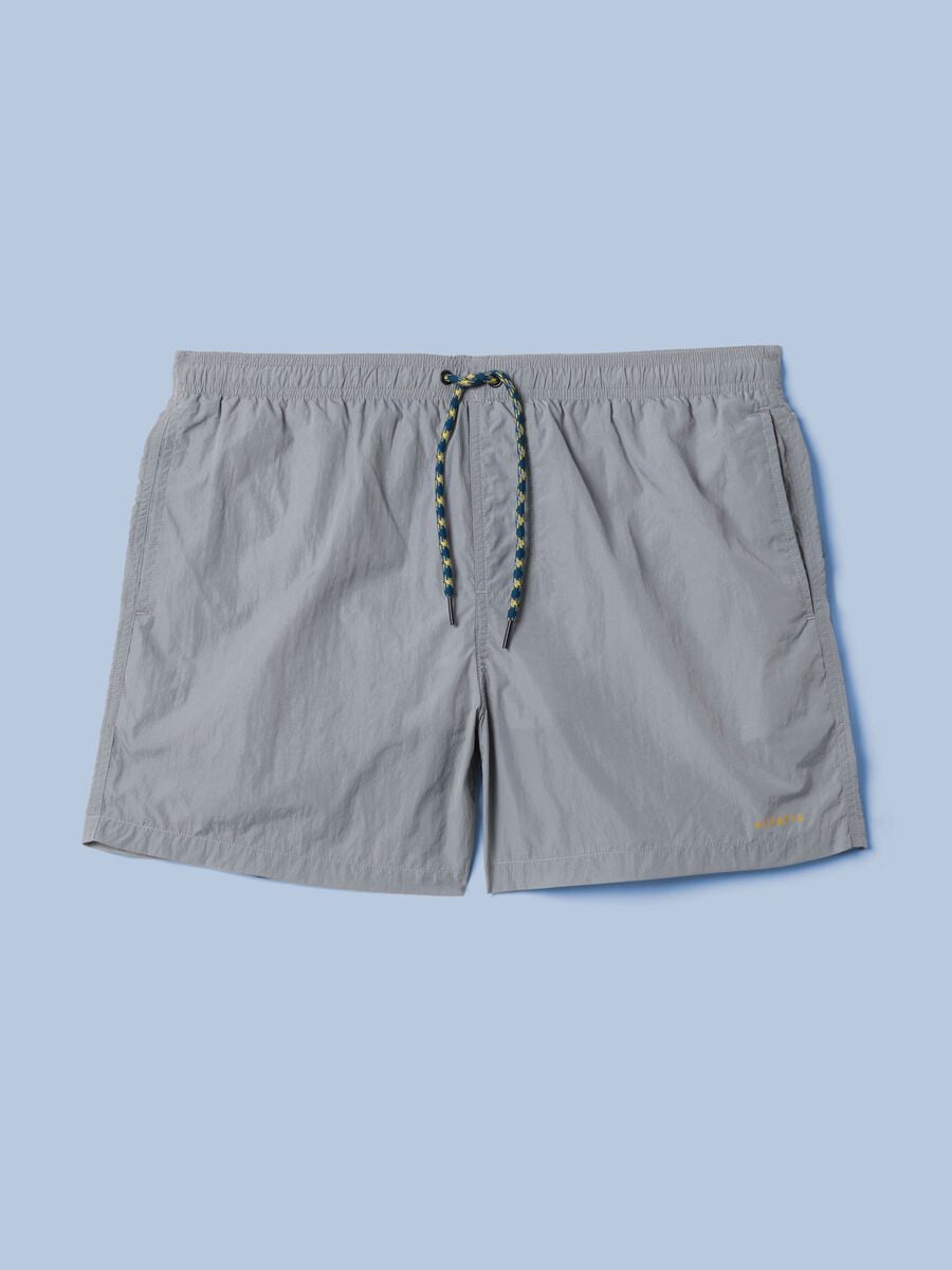 Costume boxer ALTAVIA SAILNG grigio con vita elasticizzata_4