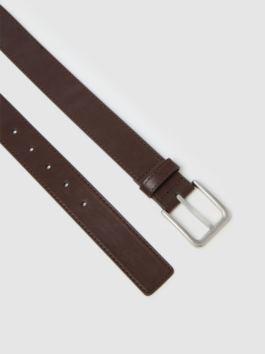 Brown genuine leather belt_1