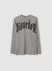 Boys' grey oversized pure cotton T-shirt_3