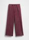 Purple trousers in cotton and polyester blend_4