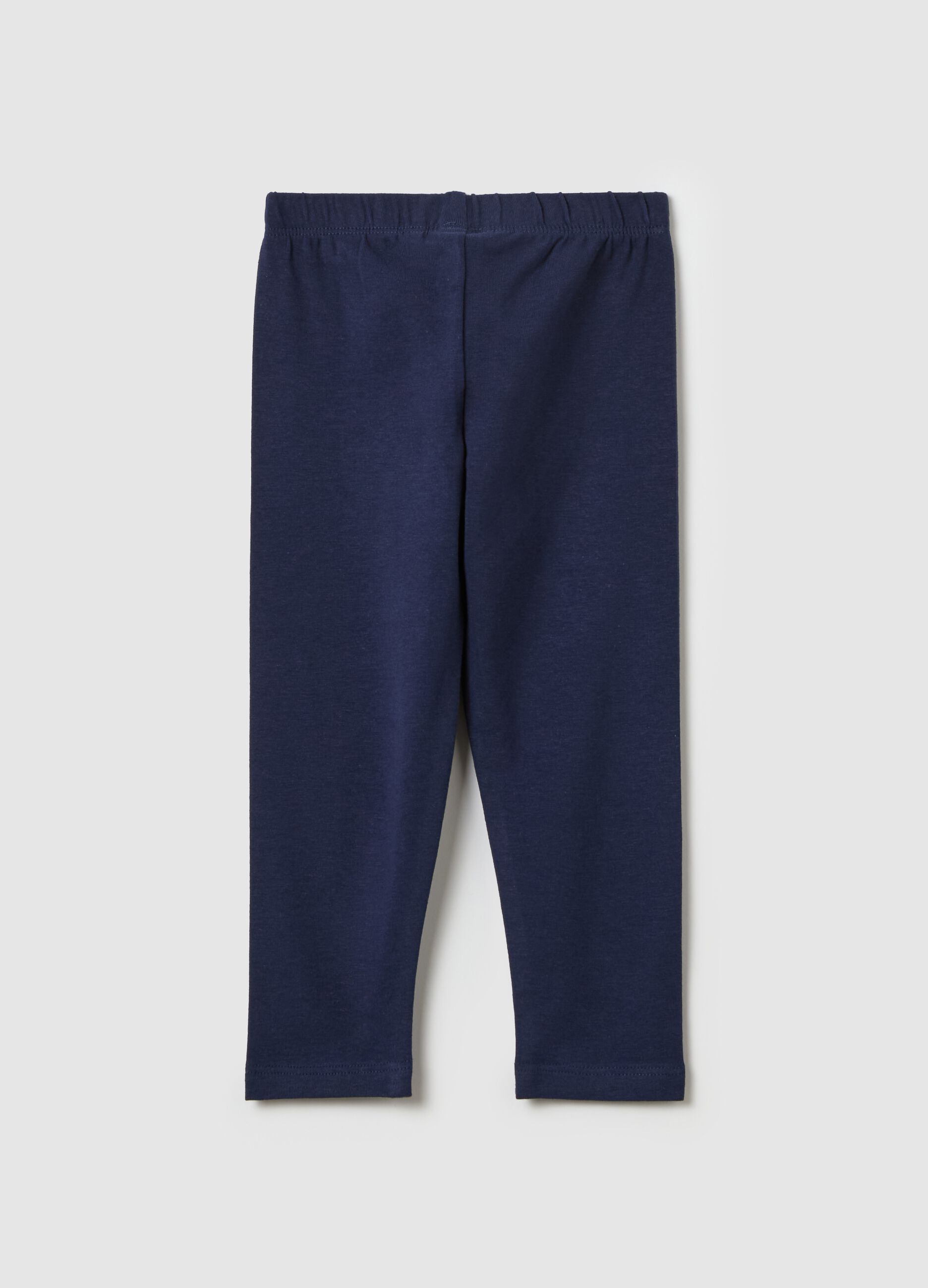 Stretch cotton leggings