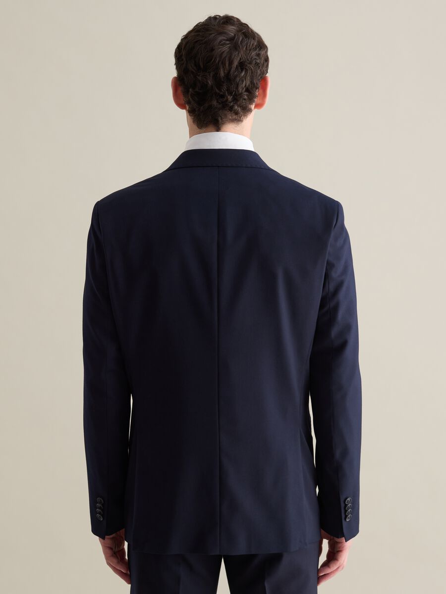Single-breasted blazer in stretch viscose_3