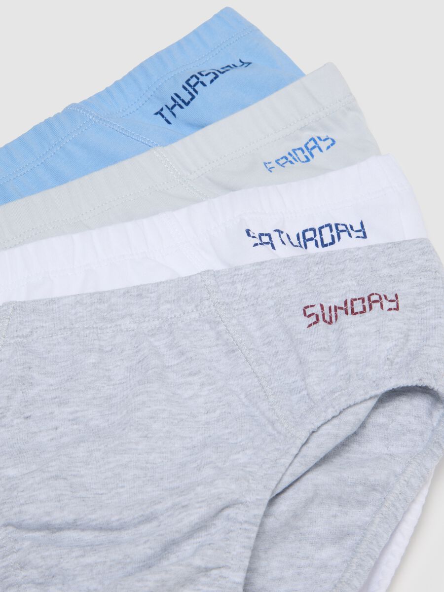 Set of 7 children's briefs in pure multicolour cotton_3