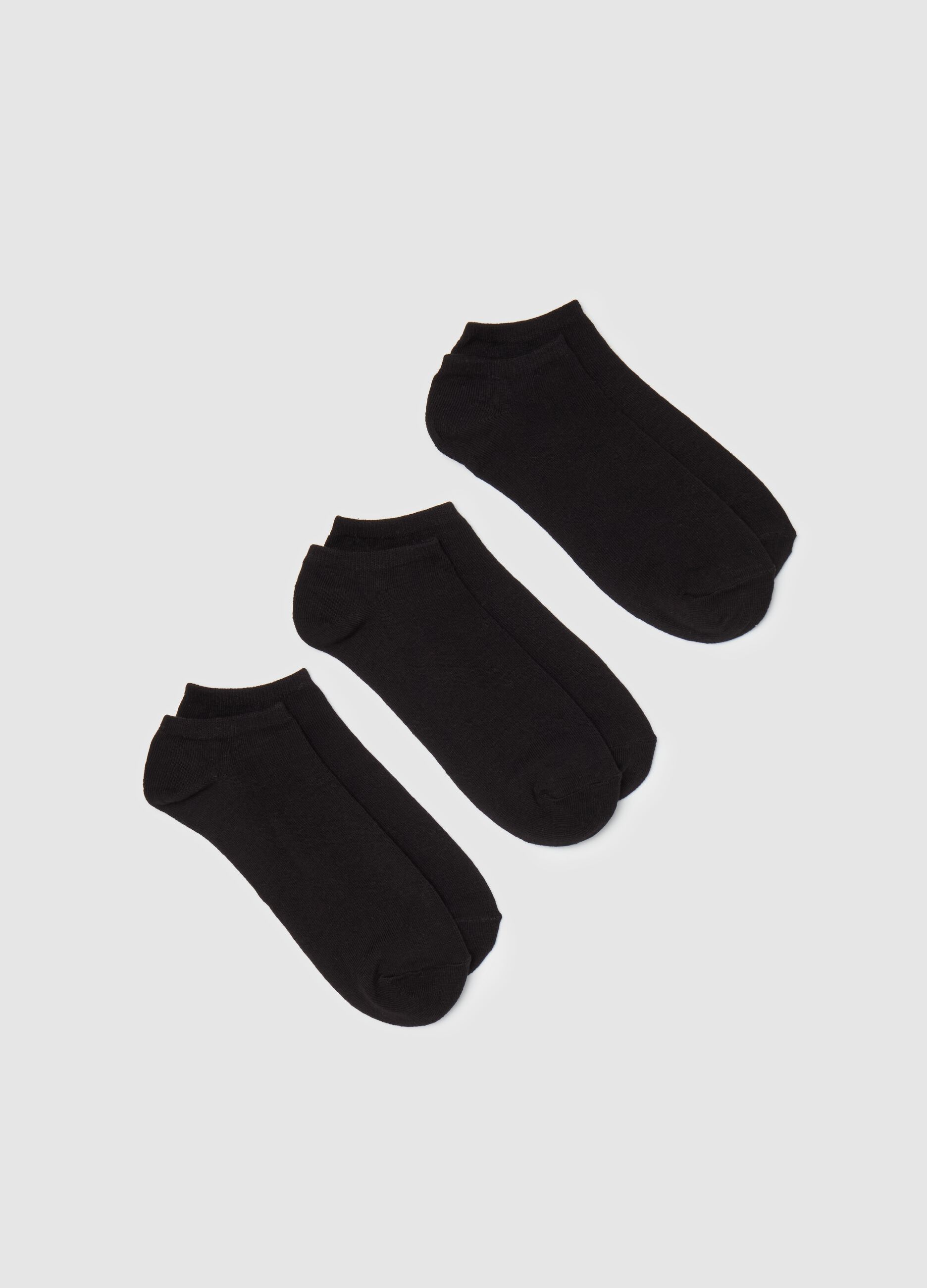 Three-pair pack stretch sneaker liners