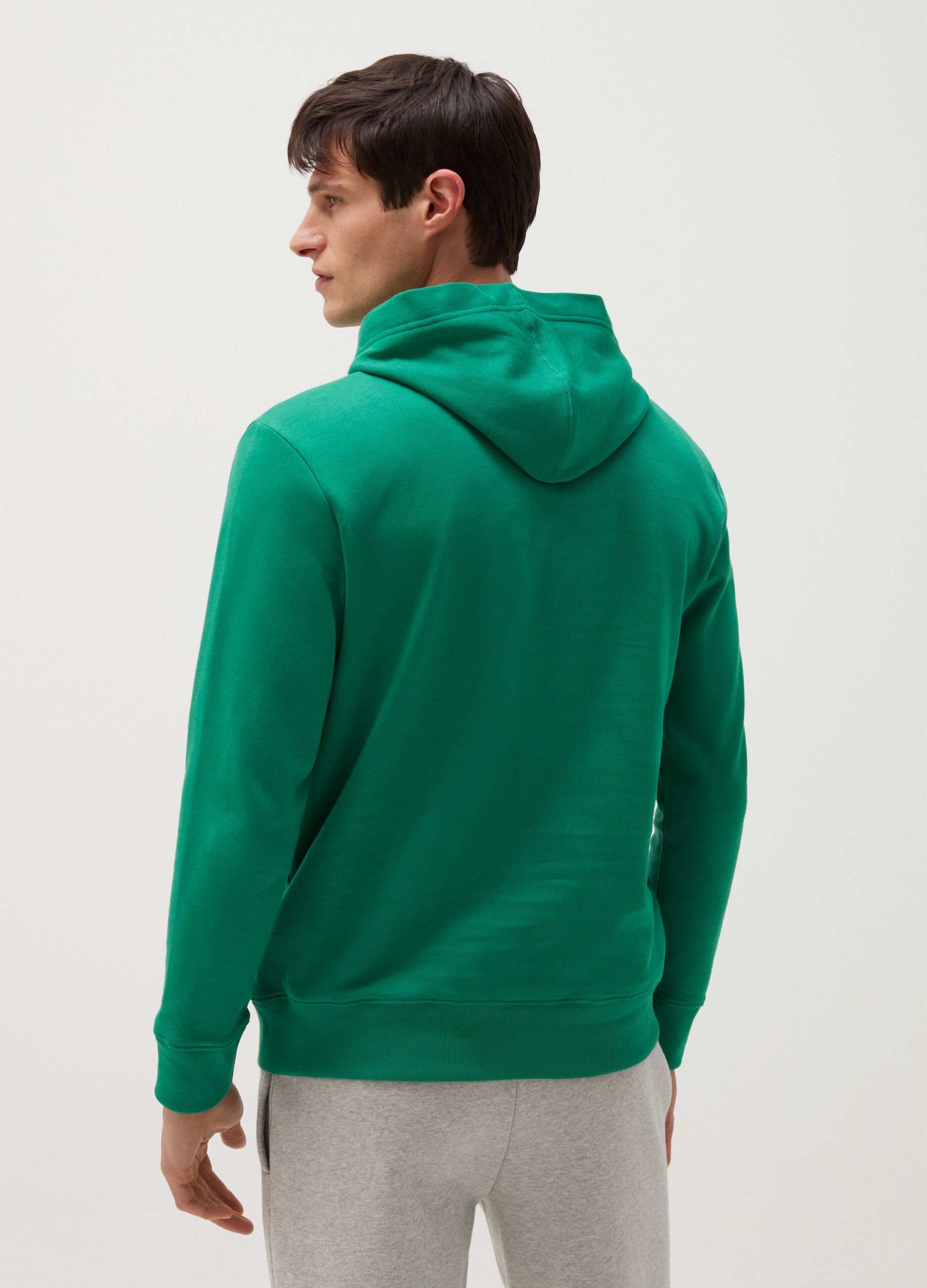Hoodie with embroidered logo