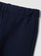 Blue stretch cotton set with crew neck_2