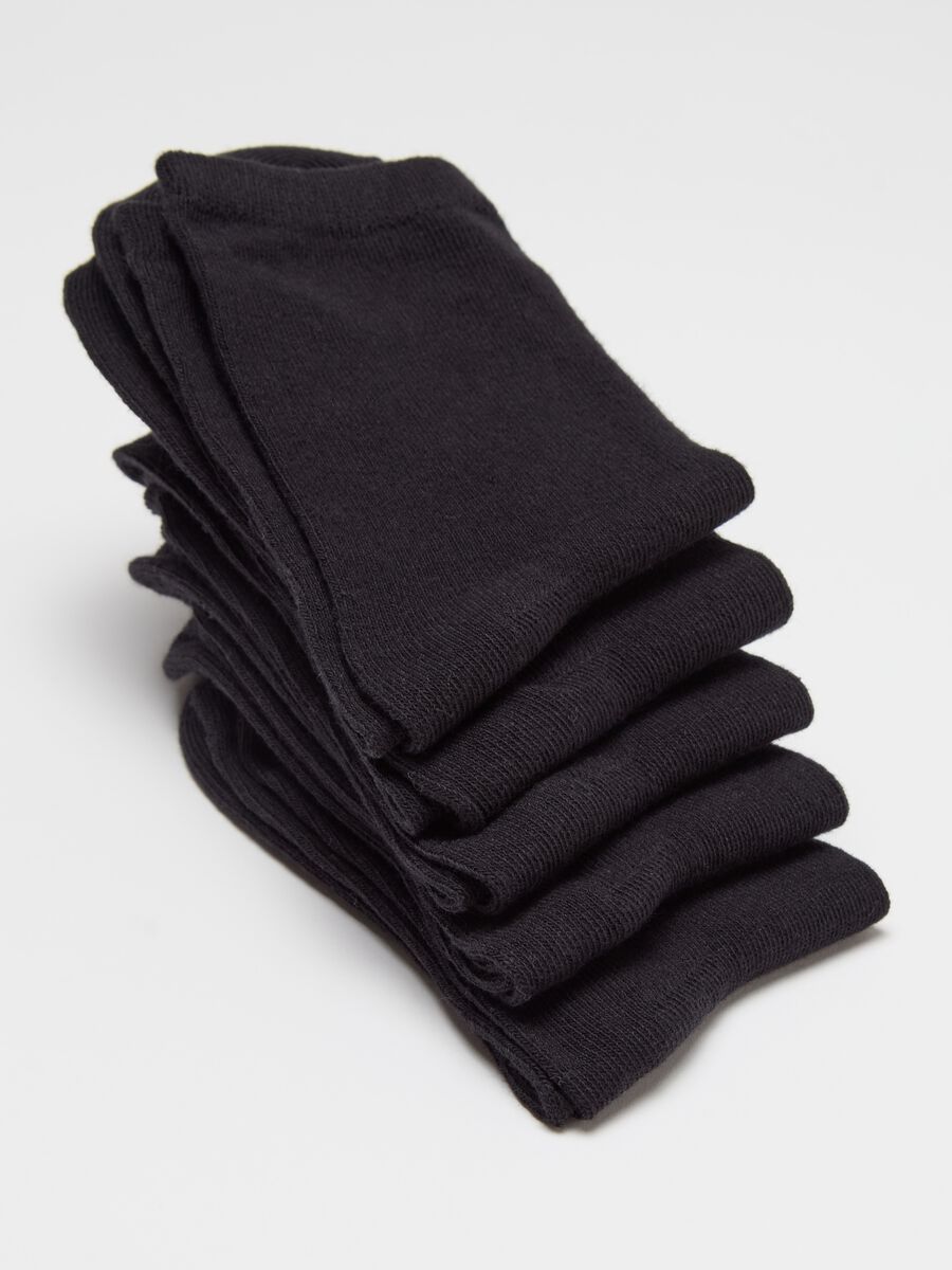 Five-pair pack short solid colour socks_2
