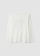 White pure organic cotton T-shirt with varsity print_5
