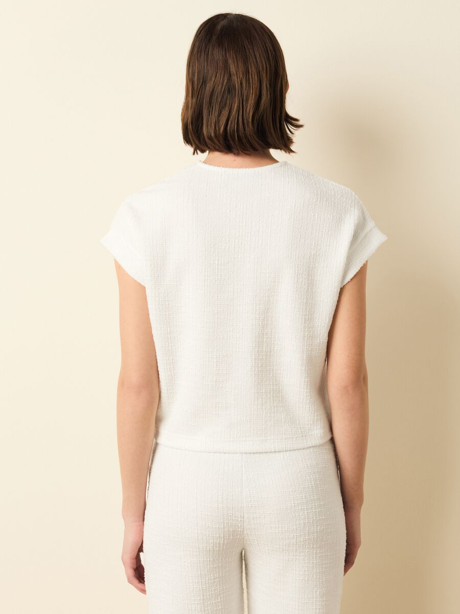Woven T-shirt with kimono sleeves_3