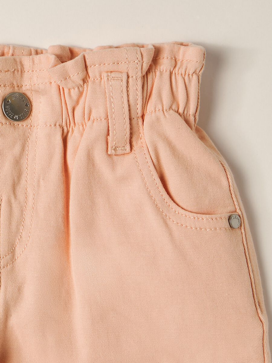 IANA Baby Stretch Cotton Twill Paperbag Trousers_2
