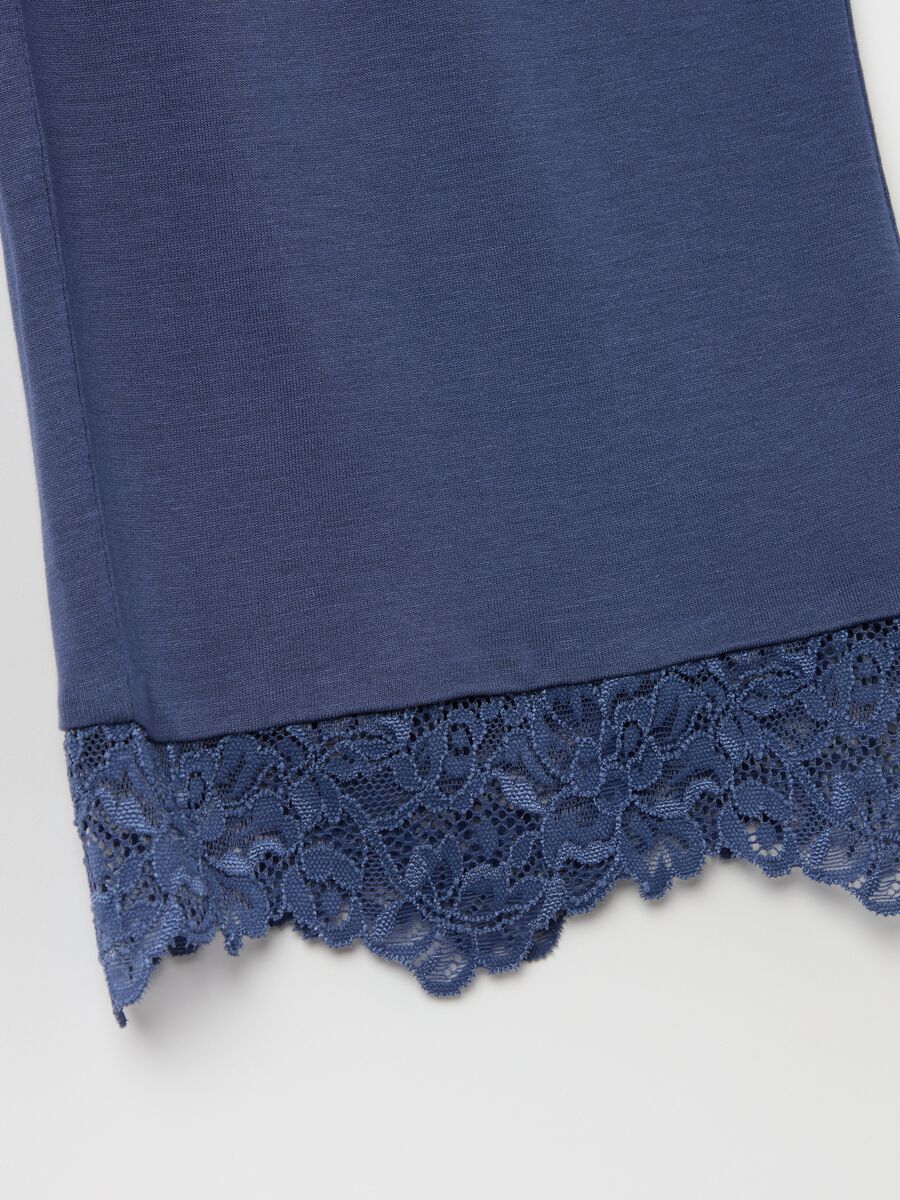 Pyjama trousers with lace insert_5