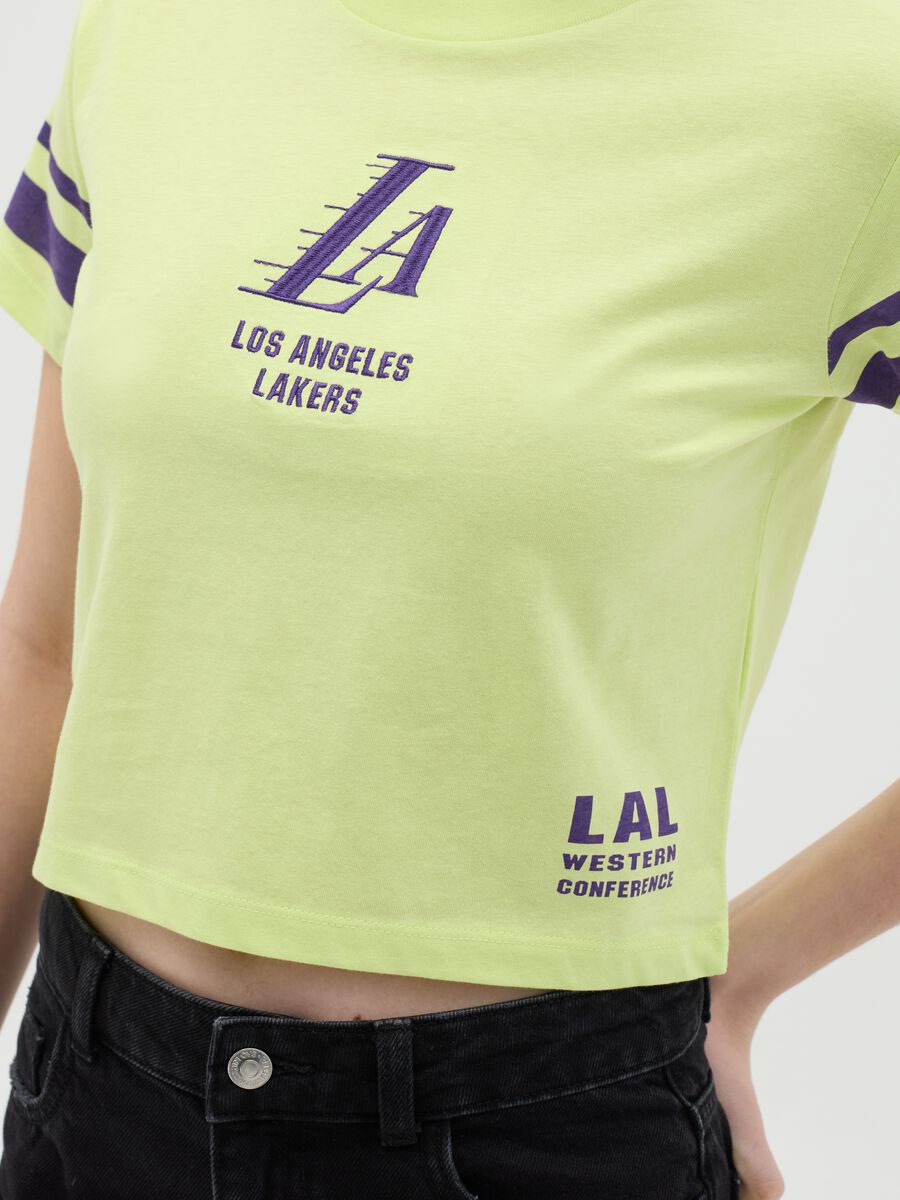 Green NBA Los Angeles Lakers T-shirt_2