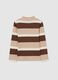 Multicolour striped cotton children's jumper with regular fit_1