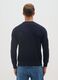Blue Cotton Blend Regular Fit Jumper_2