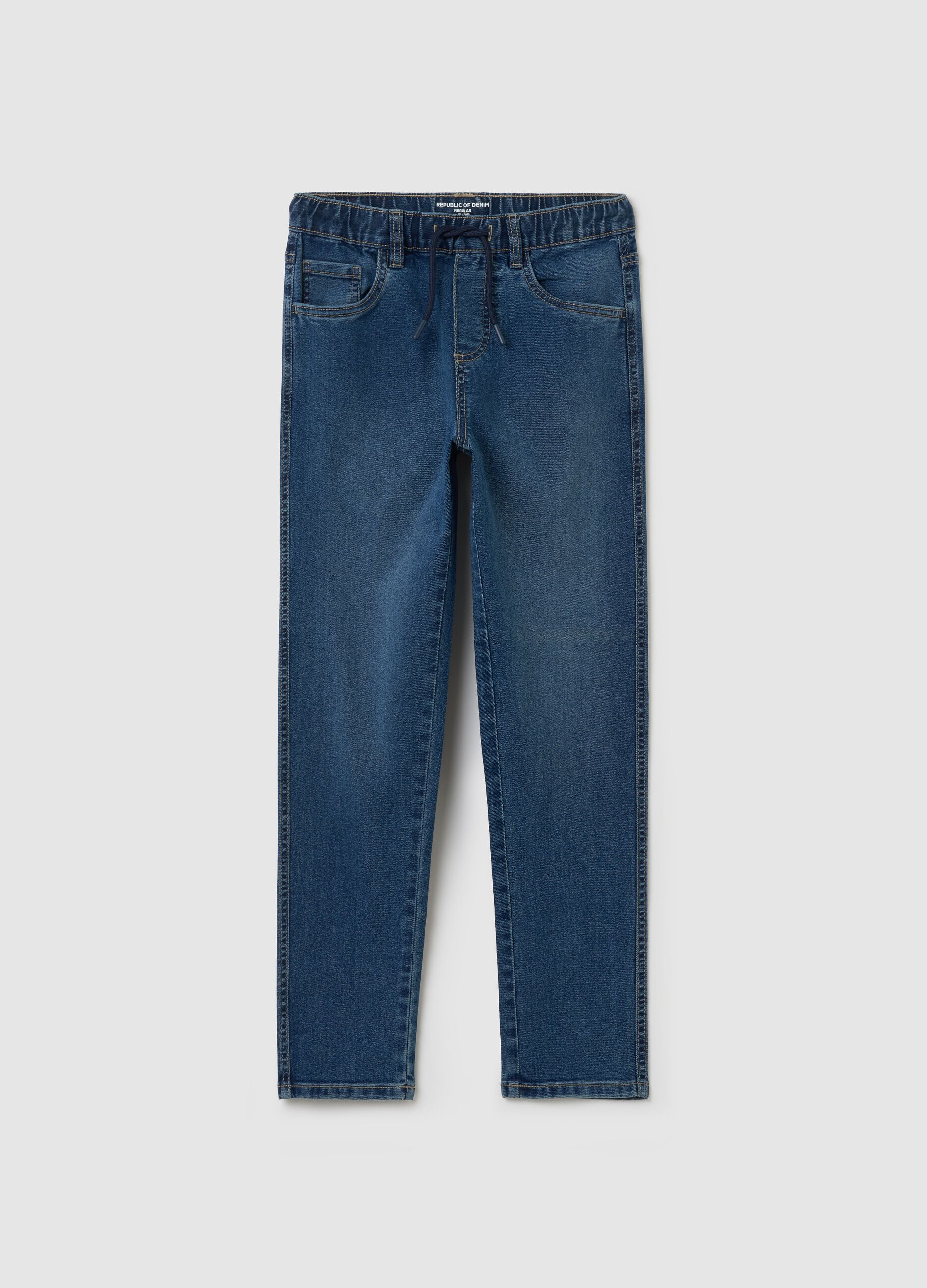Joggers in denim cinque tasche 